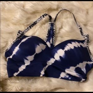 VS PINK tie dye sports bra